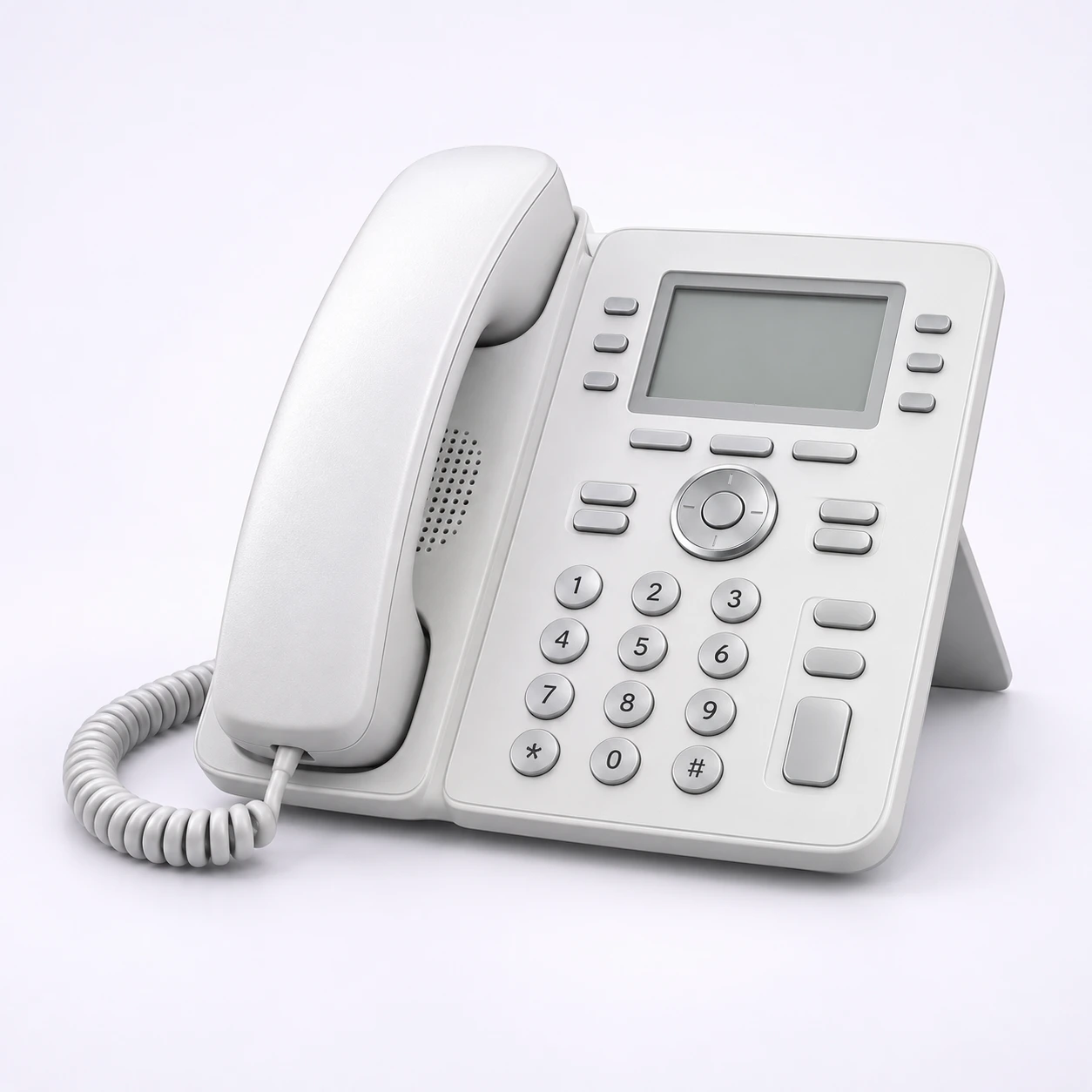 Teléfono IP blanco